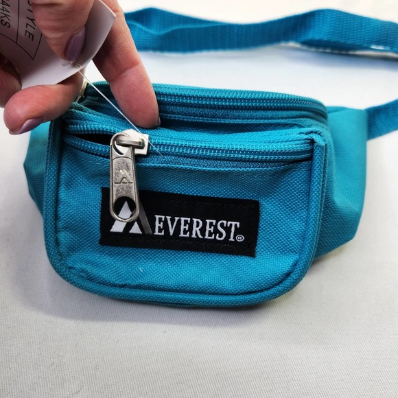 Everest Signature Waist Mini Fanny Pack Belt Bag Adjustable Strap Turquoise NWT - Picture 3 of 8